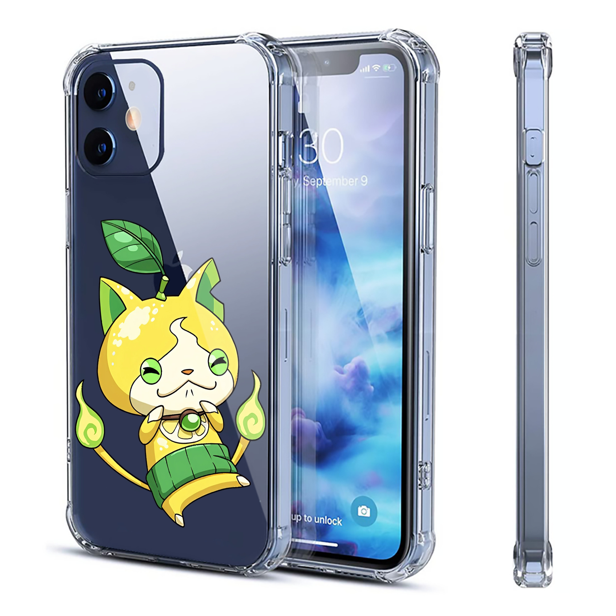 （画像用） 妖怪ウォッチ Yo-kai Watch 【iPhone 12シリーズ対応】透明スマホケース（クリアソフトケース）